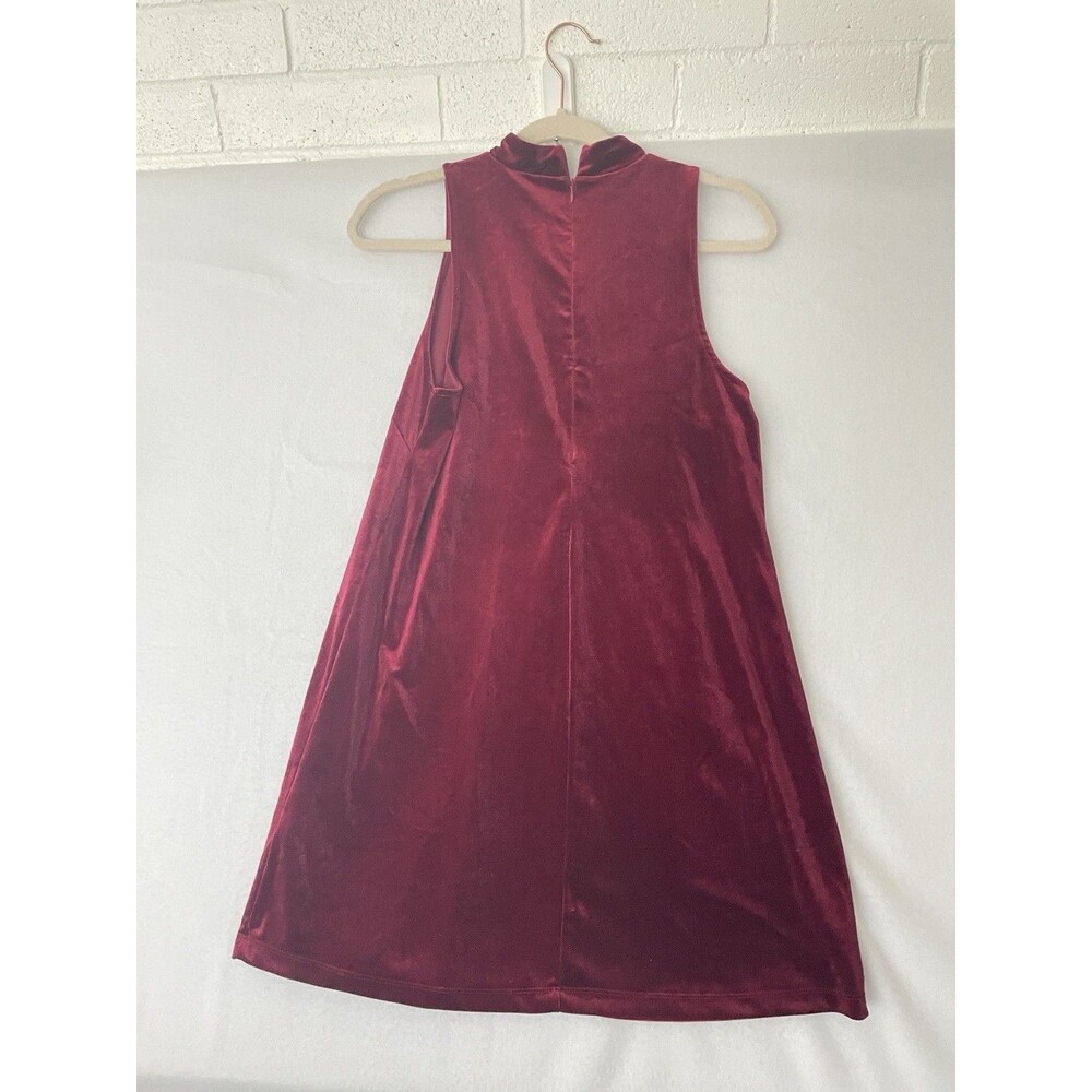Forever 21 Small 2 4 Dress Women Velvet Halter Neck Skater Y2K Holiday Party
